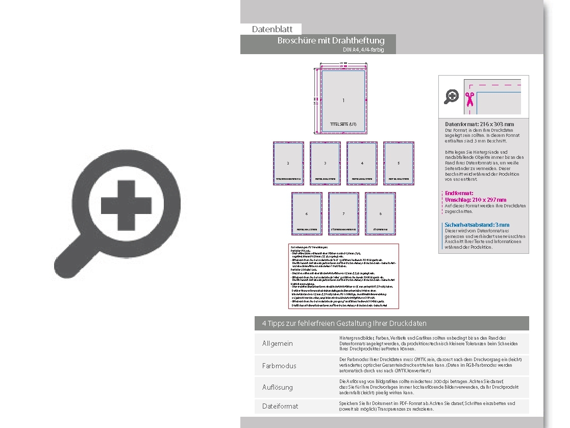 Product Bild brosch__re_mit_drahtheftung__endformat_din_a4__96-seitig