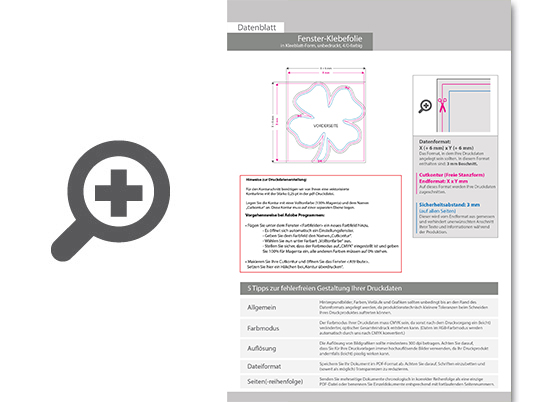 Product Bild fenster-klebefolie_unbedruckt_in_kleeblatt-form_konturgeschnitten