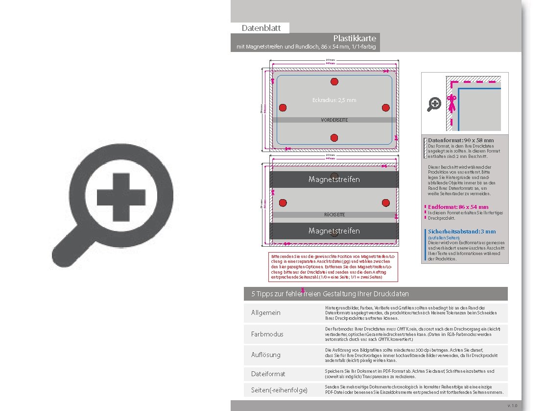 Product Bild plastikkarte_mit_magnetstreifen_loco__beidseitiger_hei__folienpr__gung_silber_und_lochung_1_1_farbig_bedruckt_auf_wei__em_hintergrund