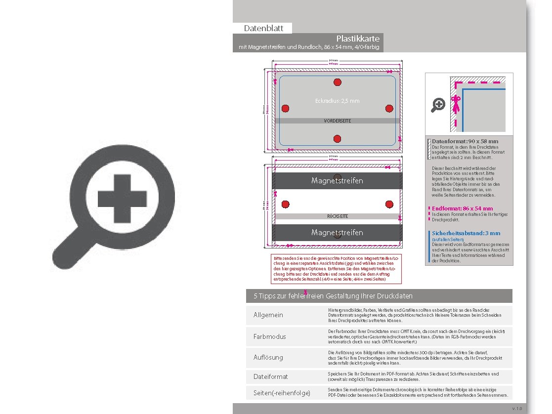 Product Bild plastikkarte_mit_magnetstreifen_loco_und_lochung_4_0_farbig_bedruckt_auf_goldenem_hintergrund