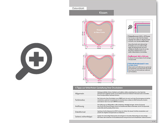 Product Bild dekoratives_kissen_in_herzform__inkl__bezug_und_f__llung__beidseitig_bedruckt