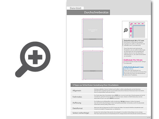 Product Bild durchschreibes__tze_din_a7_hoch__5-fach__4_1-farbig