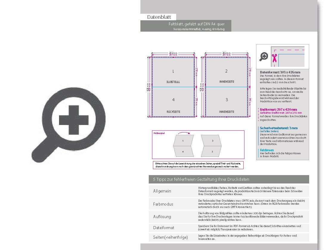 Product Bild faltblatt__gefalzt_auf_din_a4_quer__horizontaler_mittelfalz__4-seitig