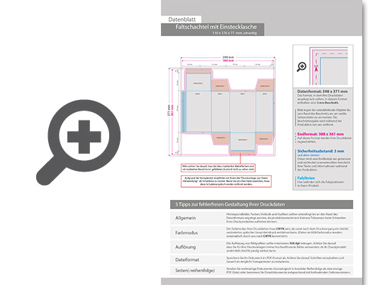 Product Bild faltschachtel_(11_cm_x_17_6_cm_x_7_7_cm)_einseitig_bedruckt_5_0-farbig_(cmyk_+_sonderfarbe)