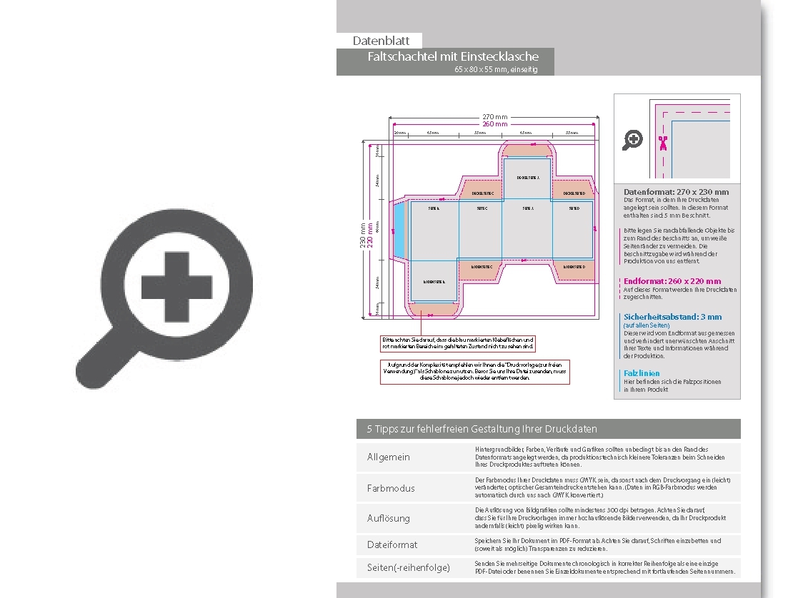 Product Bild faltschachtel_(6_5_cm_x_8_cm_x_5_5_cm)_einseitig_bedruckt_5_0-farbig_(cmyk_+_sonderfarbe)