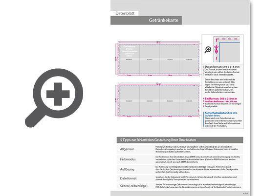 Product Bild getr__nkekarte__gefalzt_auf_din_a5__8-seiter_(3-bruch_fensterfalz)
