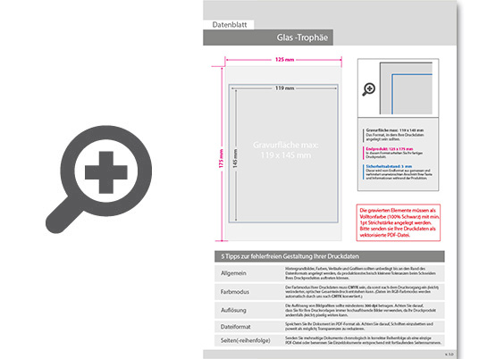 Product Bild glas-troph__e_mittel__12_5_x_17_5_cm_mit_einseitiger_lasergravur