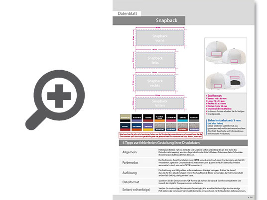 Product Bild snapback_premium_2-tone_cap__mit_zwei_stickpositionen