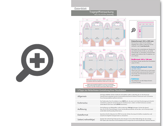Product Bild tragegriffverpackung_(10_cm_x_7_cm_x_6_5_cm)_beidseitig_bedruckt_5_4-farbig_(cmyk_+_sonderfarbe)