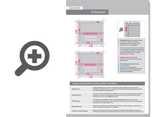 Product Bild visitenkarte_quadratisch_4_4_farbig_55_x_55_mm_(beidseitiger_druck)__leinenstruktur-karton